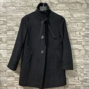 J. Crew Size 0P wool black coat (C010)